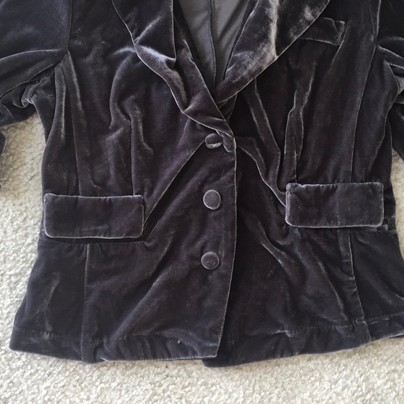 COVINGTON/CHARCOAL GRAY-VELVET JACKET - Picture 7 of 7